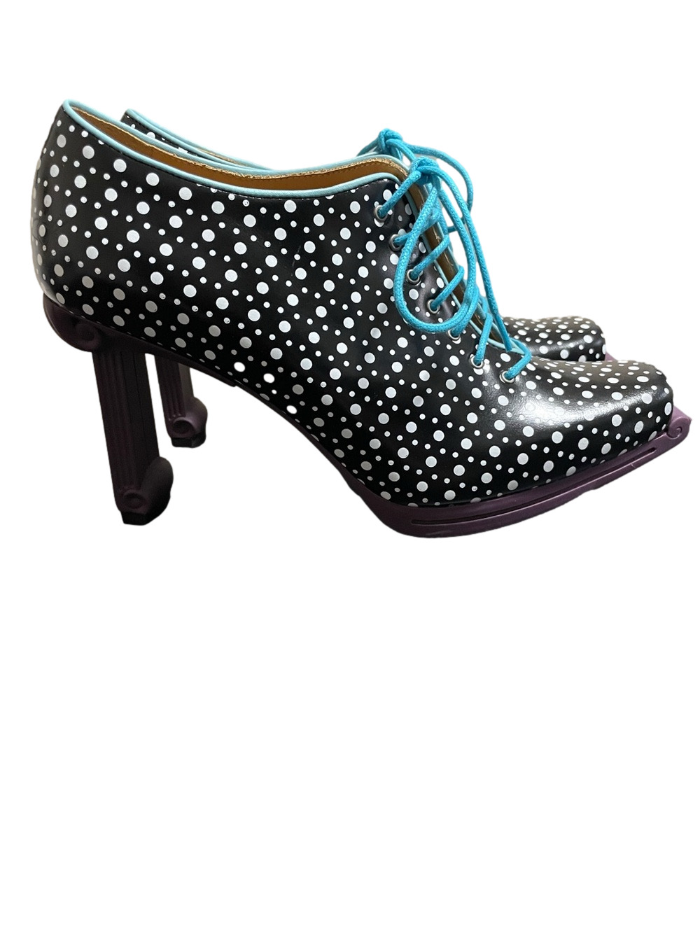 Nwots John Fluevog Queen of Prussia Ludovika Sexy Heeled Balmoral Shoes Size 10